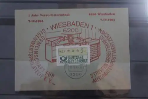 Deutschland 1983; ATM 1; MC Wiesbaden 7.10.83