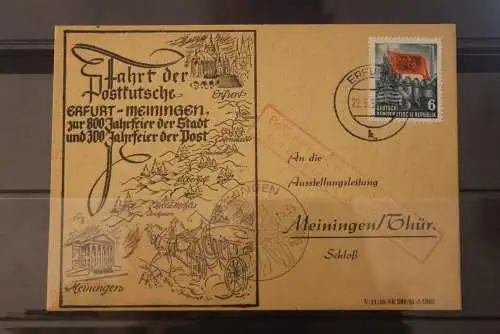 DDR 1954; Postkutschenfahrt Erfurt nach Meiningen zur 800 Jahrfeier,