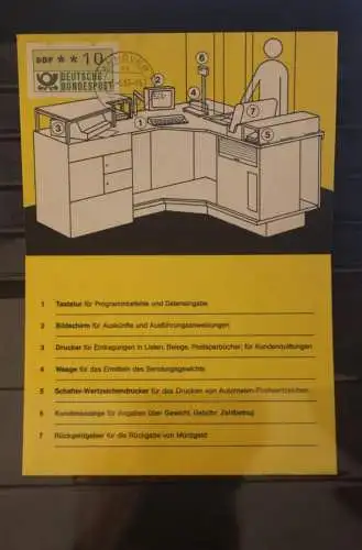 Deutschland 1983; ATM 1; 10 Pf.; Inbetriebnahme  ATM-Terminal 3000 Hannover 1 - ea; 3.6.83