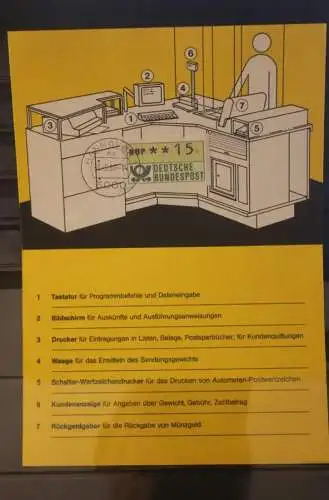 Deutschland 1983; ATM 1; 15 Pf.; Inbetriebnahme  ATM-Terminal 3000 Hannover 1 - ea; 3.6.83