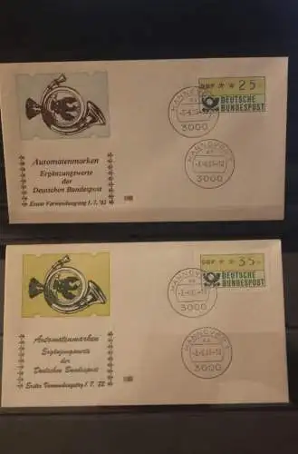 Deutschland 1983; ATM 1; 5 FDC.; Inbetriebnahme 3. ATM-Terminal 3000 Hannover 1 - ea; 3.6.83