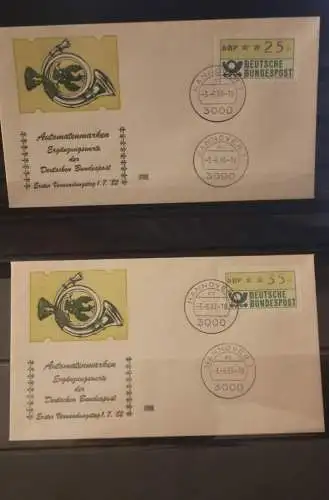 Deutschland 1983; ATM 1; 5 FDC.; Inbetriebnahme 3. ATM-Terminal 3000 Hannover 1 - ec; 3.6.83