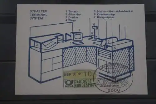 Deutschland 1983; ATM 1; 10 Pf.; Hannover Messe '83; SST