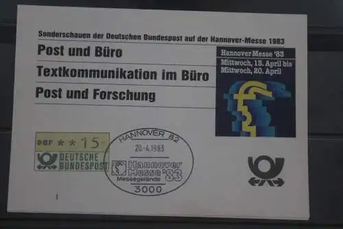 Deutschland 1983; ATM 1; 15 Pf.; Hannover Messe '83; SST