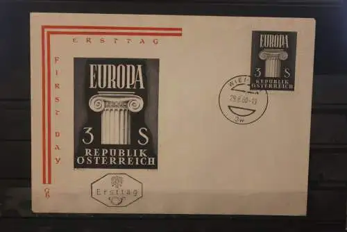 Österreich 1960; FDC Europa - CEPT, MiNr. 1081