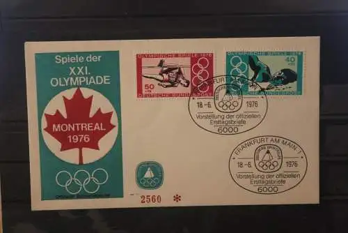 Deutschland 1976; FDC Spiele der XXI. Olympiade Montreal 1976; ESST Frankfurt