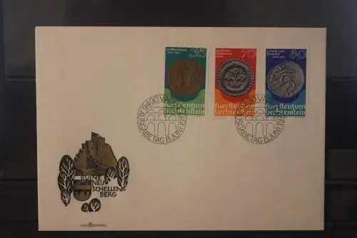 Liechtenstein 1977, FDC Münzen; MiNr. 677-79