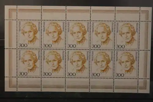 Deutschland 1997; Freimarken: Frauen: Maria Probst,300 Pf., MiNr. 1956 Zehnerbogen, MNH