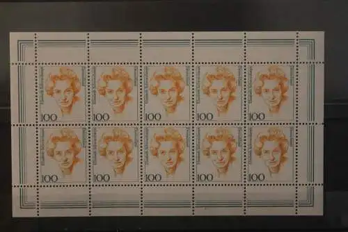 Deutschland 1997; Freimarken: Frauen: Schwarzhaupt,100 Pf., MiNr. 1955 Zehnerbogen, MNH