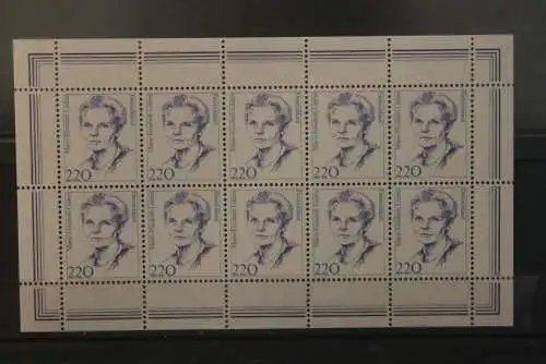 Deutschland 1997; Freimarken: Frauen: Marie Lüders,220 Pf., MiNr. 1940 Zehnerbogen, MNH