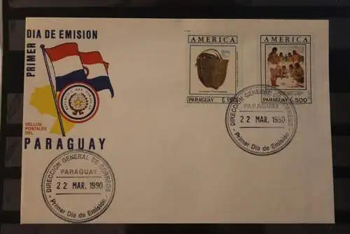 UPAEP - America Paraguay 1990; FDC