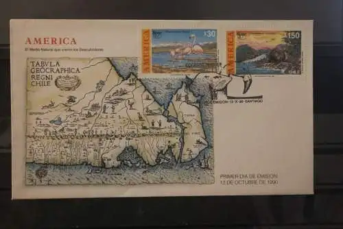 UPAE UPAEP - America '90 Chile 1990; FDC