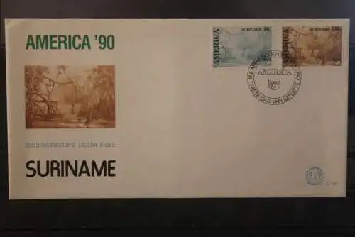 UPAE UPAEP - America '90 Suriname 1990; FDC