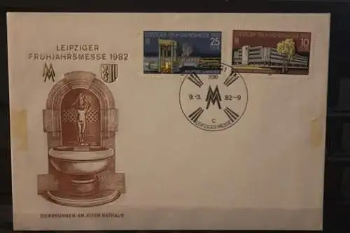 DDR 1982;  Leipziger Frühjahrsmesse 1982, Messebrief; MiNr. 2683-84, ESST