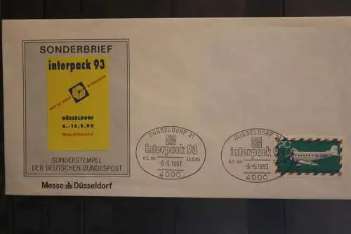 Deutschland 1993; Düsseldorf; Ausstellungsbrief interpack 93