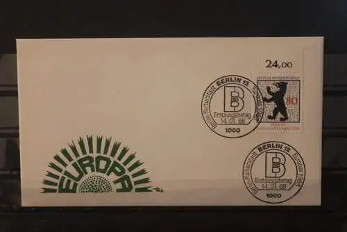 Berlin 1988;  Kulturstadt Europas FDC