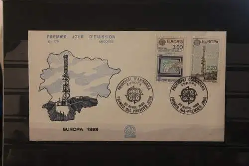 Andorra, franz. 1988;  Europa CEPT  MiNr. 390-91, FDC