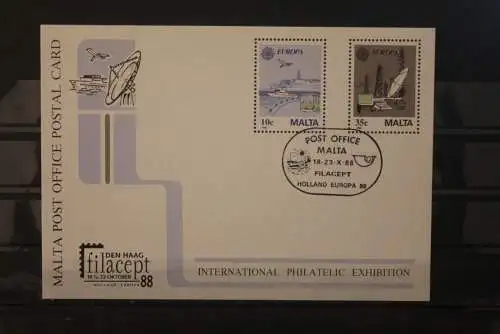 Malta 1988;  Europa CEPT , Ganzsache, Filacept 88; ESST