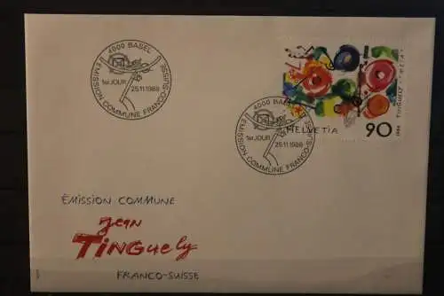 Schweiz 1988;  Jean Tinguely; FDC