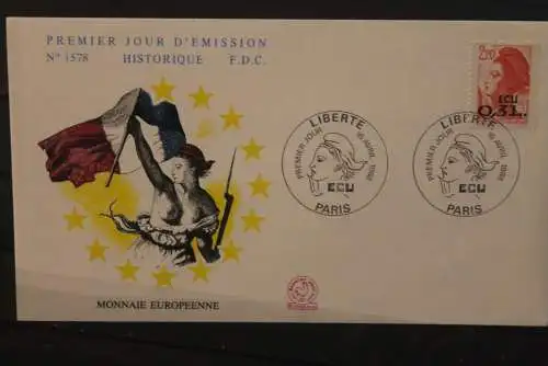 Frankreich 1988;  Europa ECU-Marke MiNr. 2666; FDC