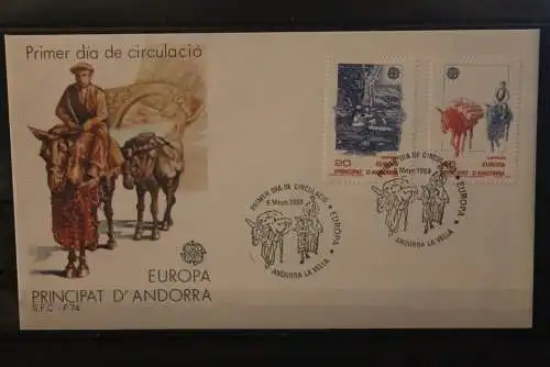 Andorra; Span.Post 1988;  Europa CEPT MiNr. 200-01; FDC