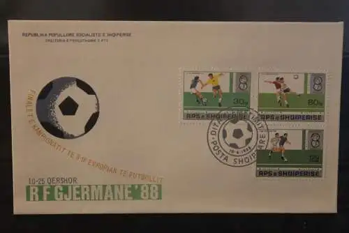 Albanien 1988; Fußball - EM ; FDC, ESST