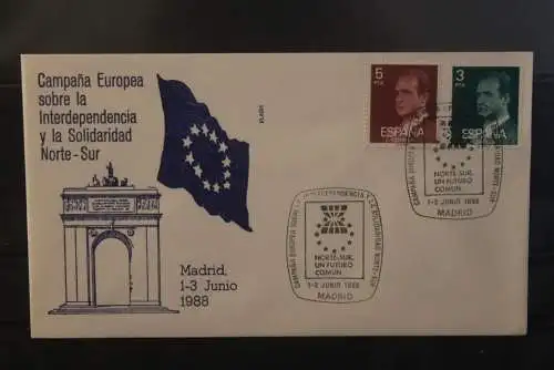 Spanien  1988; Europa-Kampagne Nord-Süd; FDC