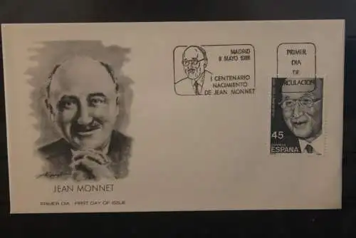 Spanien  1988; Jean Monnet; FDC; MiNr. 2830