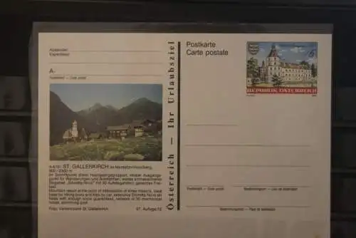 Österreich; Auslands-Bildpostkarte: St. Gallenkirch; Vorarlberg; ungebraucht