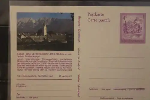 Österreich; Auslands-Bildpostkarte: Bad Mitterndorf - Heilbrunn; Salzkammergut; ungebraucht