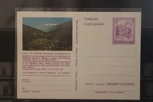 Österreich; Auslands-Bildpostkarte: St. Anton; Vorarlberg; ungebraucht