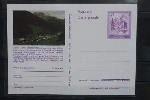 Österreich; Auslands-Bildpostkarte: Partenen; Vorarlberg; ungebraucht