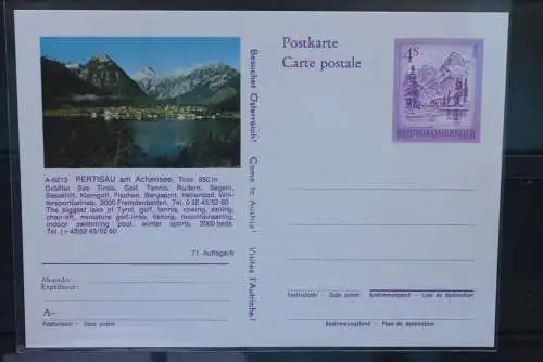 Österreich; Auslands-Bildpostkarte: Pertisau, Tirol; ungebraucht