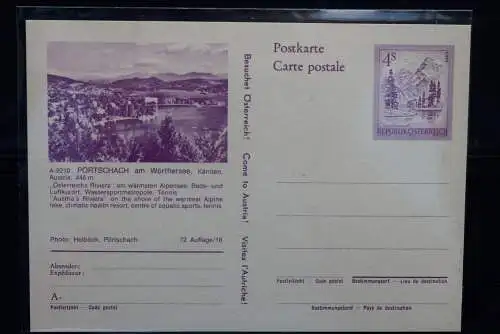 Österreich; Auslands-Bildpostkarte: Pörtschach, Kärnten, ungebraucht