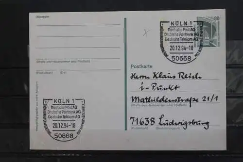 Deutschland 1994; Stempel Gründungsveranstaltung der Postgesellschaften