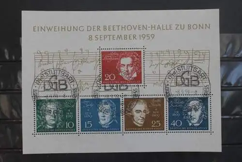 Deutschland 1959; Beethoven-Block; Block 2, Ersttagsstempel