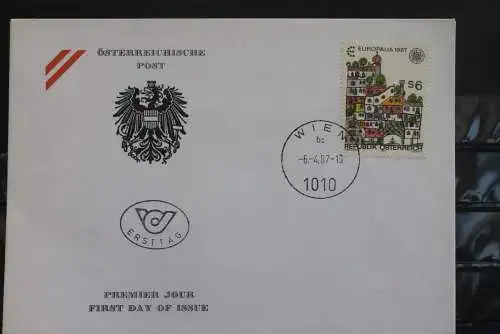 Österreich 1987; FDC EUROPALIA 87 - Hundertwasserhaus