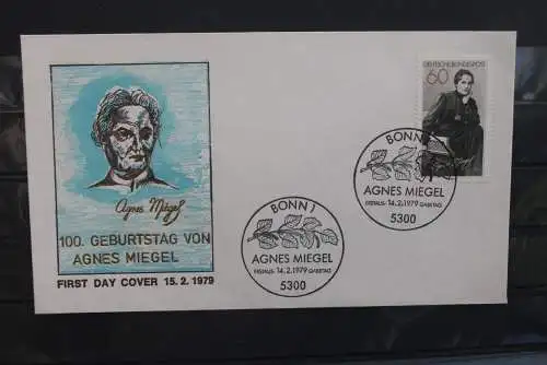 Deutschland 1979; FDC Agnes Miegel; MiNr. 1001