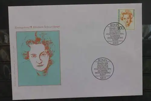 Deutschland 1997; Freimarken Frauen: Elisabeth Schwarzhaupt; MiNr. 1955; KünstlerFDC