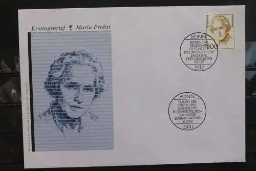 Deutschland 1997; Freimarken Frauen: Maria Probst; MiNr. 1956; KünstlerFDC