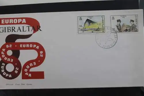 Gibraltar, Europa Marken 1982; FDC; MiNr.451-52