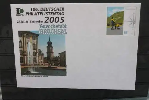 Deutschland 2005; Ganzsache USo 103, Philatelistentag Bruchsal; ungebraucht