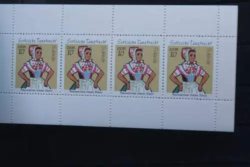 DDR 1971; MH Trachten; MiNr.5 I 1a; MNH