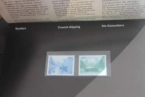 Norwegen 1998; Folder Die Küstenfahrt; Schiffe,  MNH