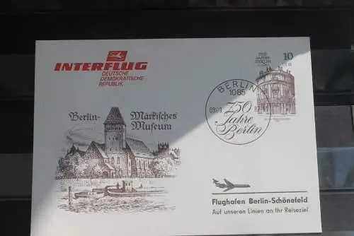 DDR 1987; Ganzsache 750 Jahre Berlin - Interflug; SST