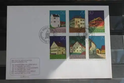 Liechtenstein 1978; Bauten auf FDC