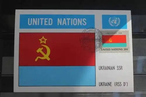 UN New York 1981; Maximumkarte Ukrainische SSR