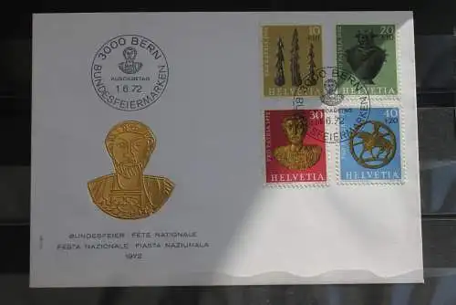 Schweiz 1972; Pro Patria; MiNr. 971-74 auf FDC