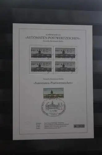 Berlin 1987; Automatenmarken; MiNr. 1; 280 Pf. auf Schwarzdruck Karton; ESST