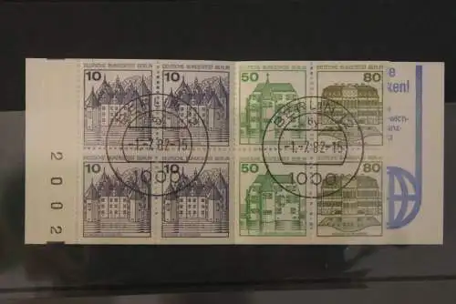 Berlin 1982, MH 13 a; EST; 4 RZ, unten